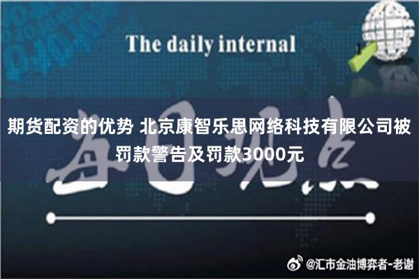 期货配资的优势 北京康智乐思网络科技有限公司被罚款警告及罚款3000元