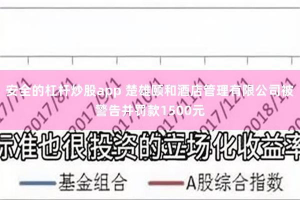 安全的杠杆炒股app 楚雄颐和酒店管理有限公司被警告并罚款1500元