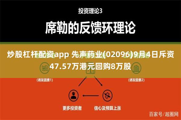 炒股杠杆配资app 先声药业(02096)9月4日斥资47.57万港元回购8万股